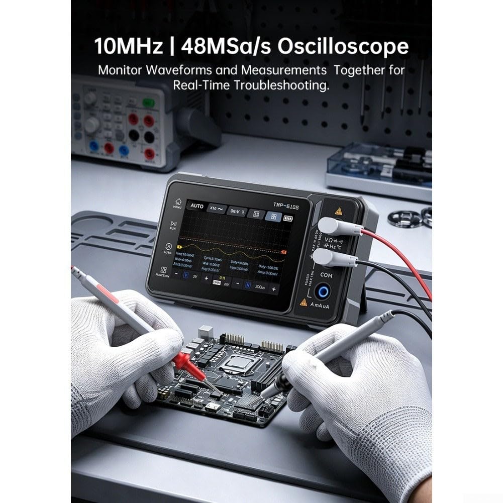 ReachMall Multifunktionstester 3-in-1 Oszilloskop Signalgenerator(TMP-600)