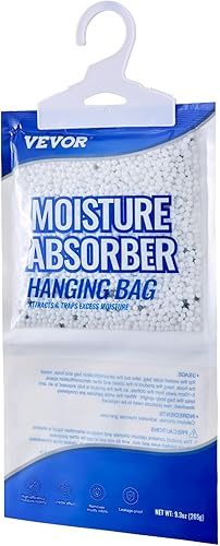 Miniatura 10 de VEVOR Absorbedor de humedad colgante, bolsas deshumidificadoras colgantes de armario de 9.3 onzas (10 paquetes), bolsas de humedad sin fragancia en
