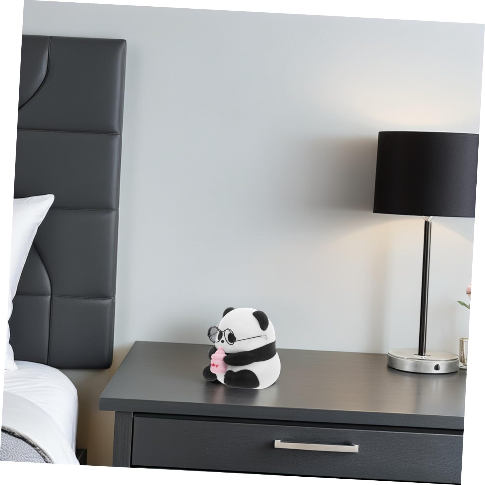 NUOBESTY Lámpara de Noche Infantil de Silicona Recargable con Luz LED Diseño de Panda y Seguro para Dormitorios y Escritorios Luz Portátil