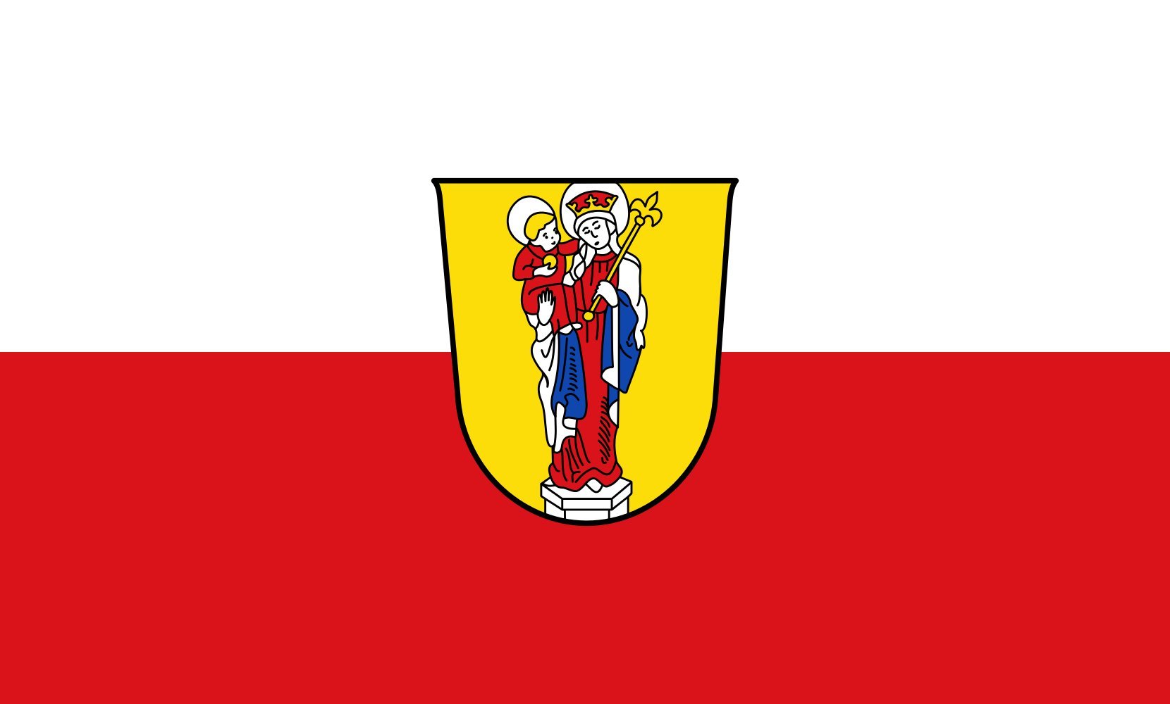 Drapeau Altötting horizontal 1.35m² résistant au vent pour extérieur