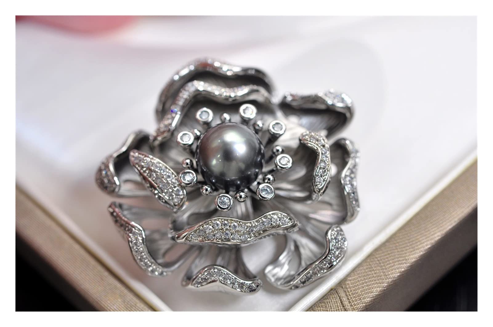 Broche de Perlas Naturales de 8-9 Mm para Mujer, cumpleaños, Broche de Perlas, joyería Exquisita con Broche de Relleno de Oro