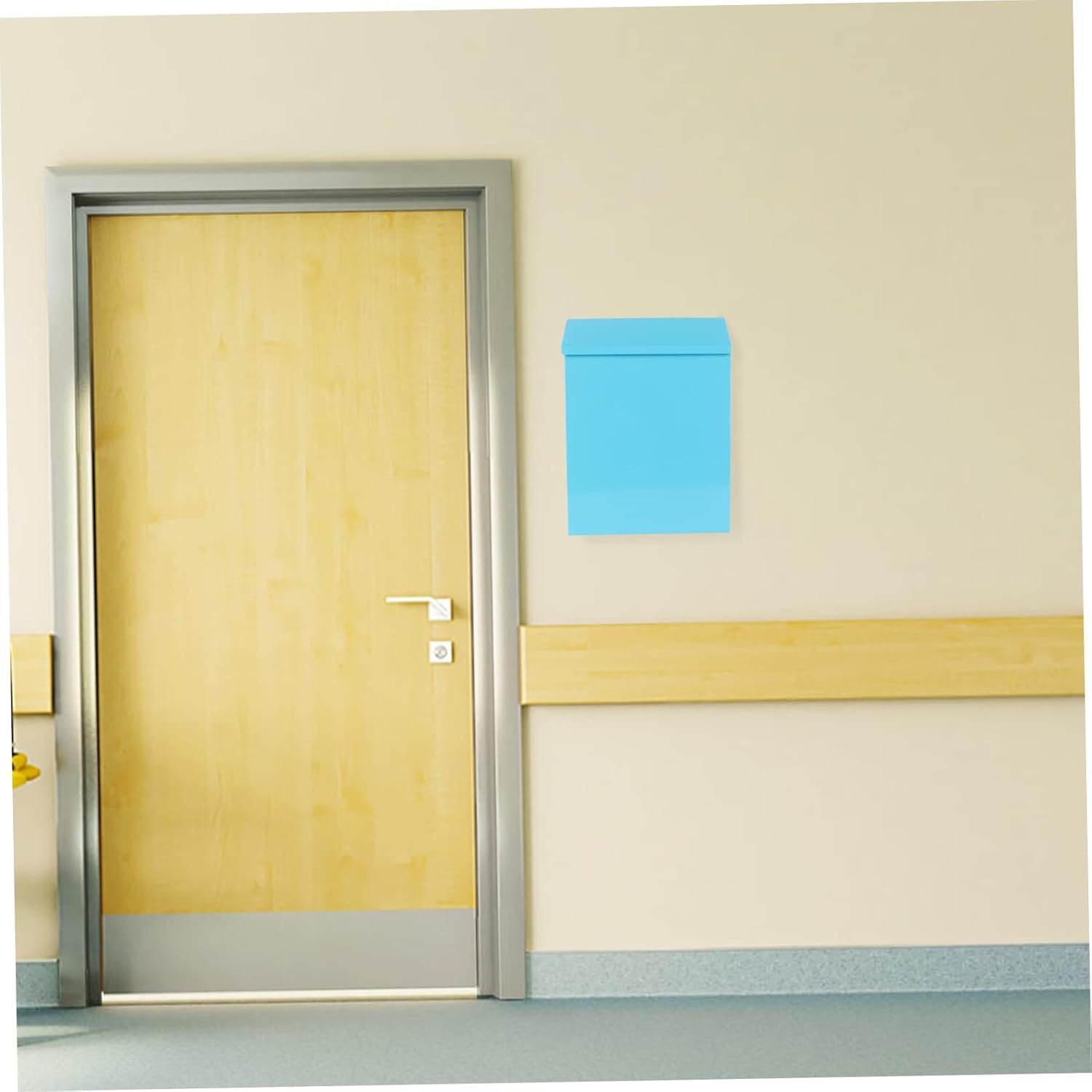 Tin Mailbox for Office Residential Mail Boxes Wall-Mount Mailboxes Letter Storage Box