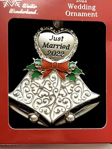 Adorno de árbol de Navidad recién casado 2022 pulgadas para recién casados 323 pulgadas Adorno de árbol de Navidad recién casado 2022 pulgadas para recién casados 323 pulgadas