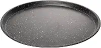 LYOR - Assadeira Redonda Antiaderente de Aço Carbono Granilite 35,5cm x 2cm - Cor Preto