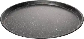 LYOR - Assadeira Redonda Antiaderente de Aço Carbono Granilite 35,5cm x 2cm - Cor Preto