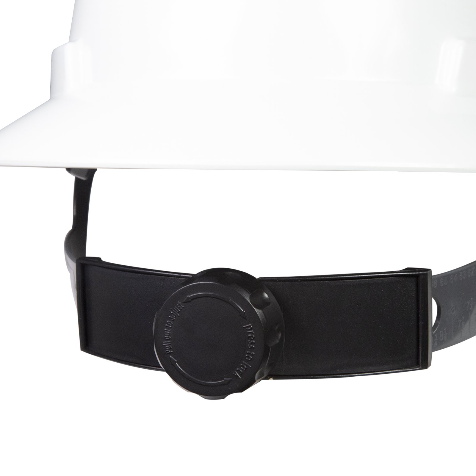 JORESTECH Casco de seguridad blanco HDPE de ala completa con suspensión de trinquete ajustable de 4 puntos para el trabajo, el hogar y protección general para la cabeza, cumple con ANSI Z89.1-14 HHAT