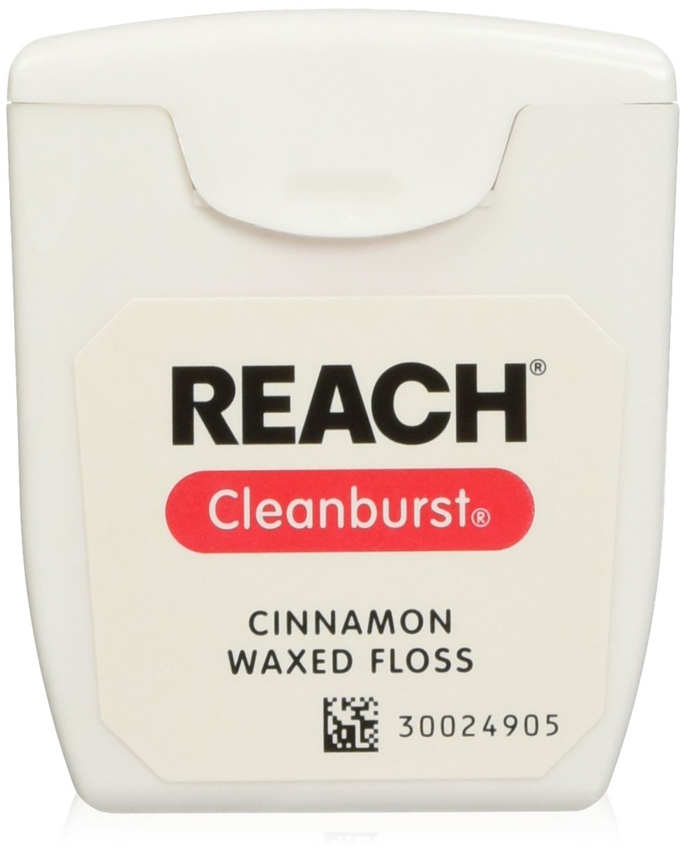 Reach Cleanburst Cinnamon Dental Floss, 12 Count