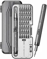 Kit Chave de Fenda Elétrica de Precisão 46 em 1 Recarregável USB com Bits Magnéticos – Ferramenta Profissional para Celular, Notebook e Eletrônicos