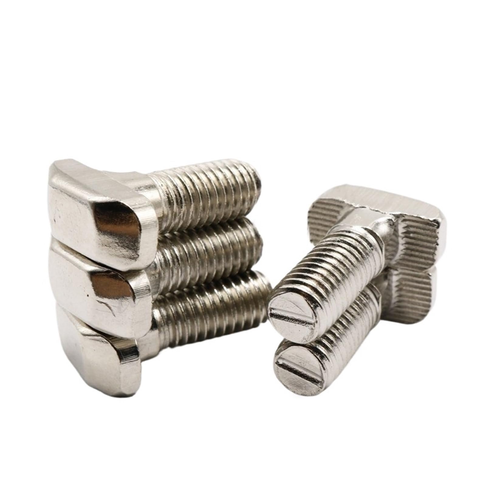 CONPHERON T Bout M6x16mm Koolstofstaal Vernikkeld T Schroef T-Slotted Bout voor Europese standaard aluminium profielen 20, 30, 40, 45