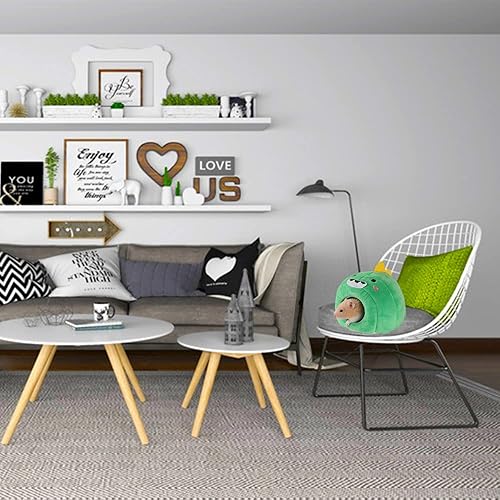 Miniatura 5 de Cama para cueva de conejillo de indias, accesorios de jaula lavable para animales pequeños, escondite para mascotas, casa de cama antideslizante