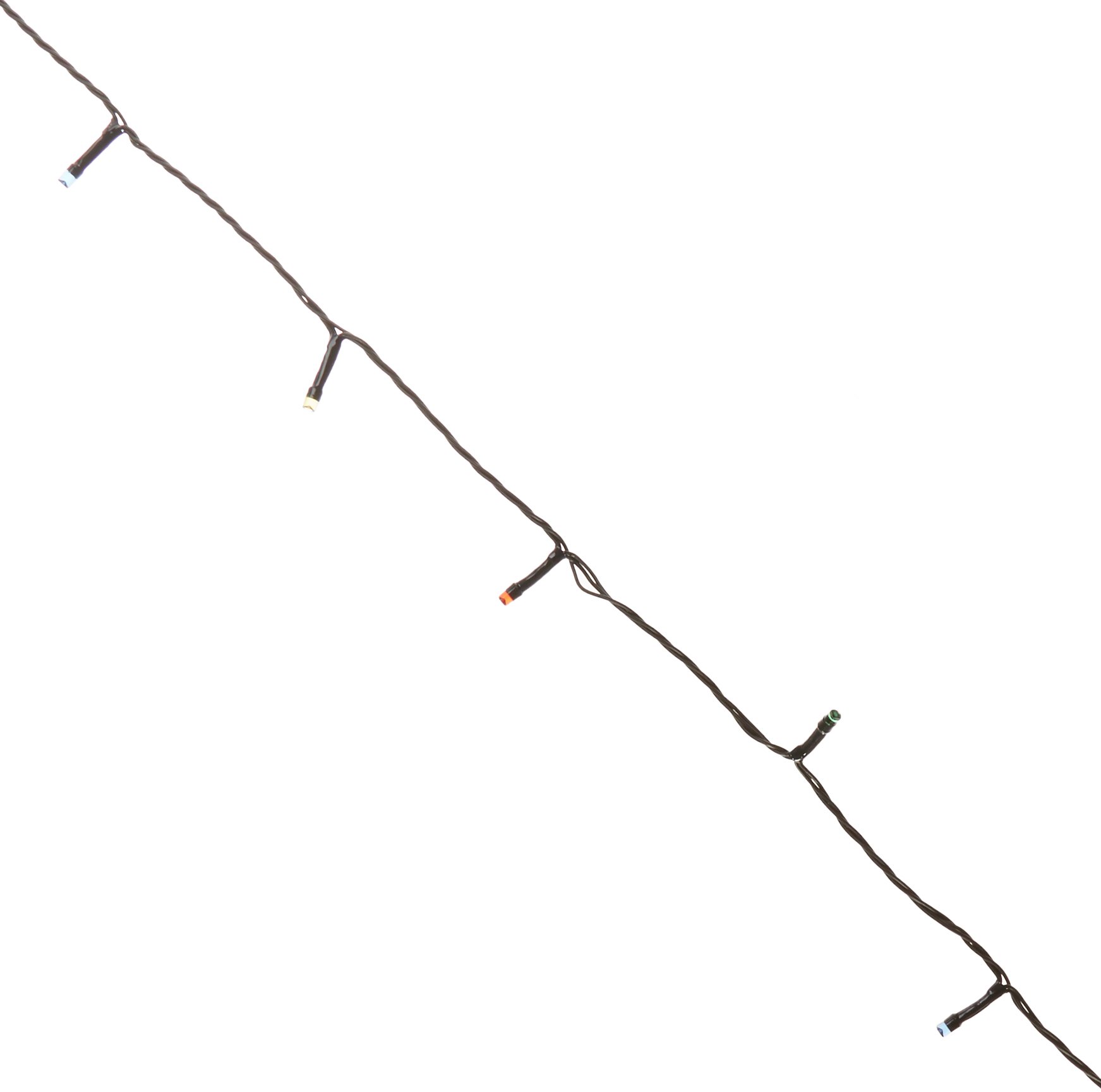 Festive Christmas String Lights, Battery Operated Timer LED, Multicolor, 300 bulbs