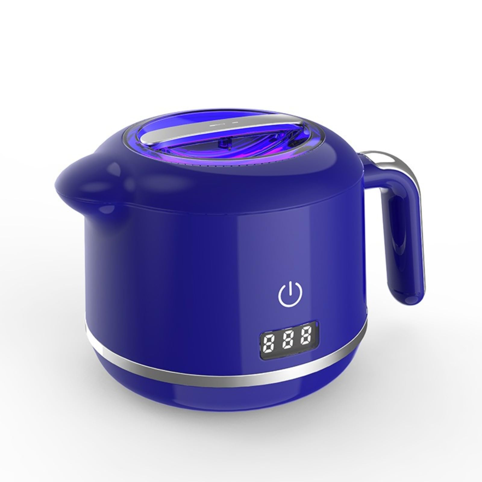 Pulitore ad ultrasuoni con luce UV, bollitore design protesi macchina con beccuccio e manico, modalità di pulizia One-Touch Aligner Cleaner per uso domestico e viaggio dentale