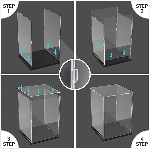 Miniatura 4 de Choowin Vitrina de acrílico para Lego 76414 75335 75308 71794 Caja de exhibición de acrílico transparente grueso para coleccionables, vitrina de