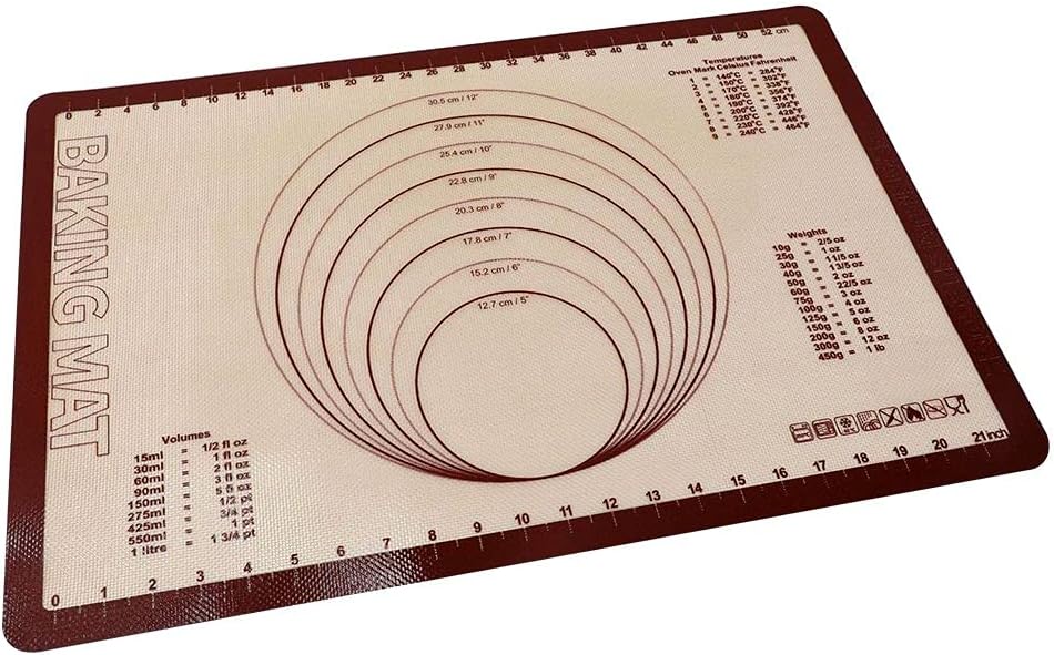Pasta Silicone Non-Stick Cake Baking Pan Kitchen Oven Mat Rolling Mat Baking Supplies Baking Mat(40x60cm)