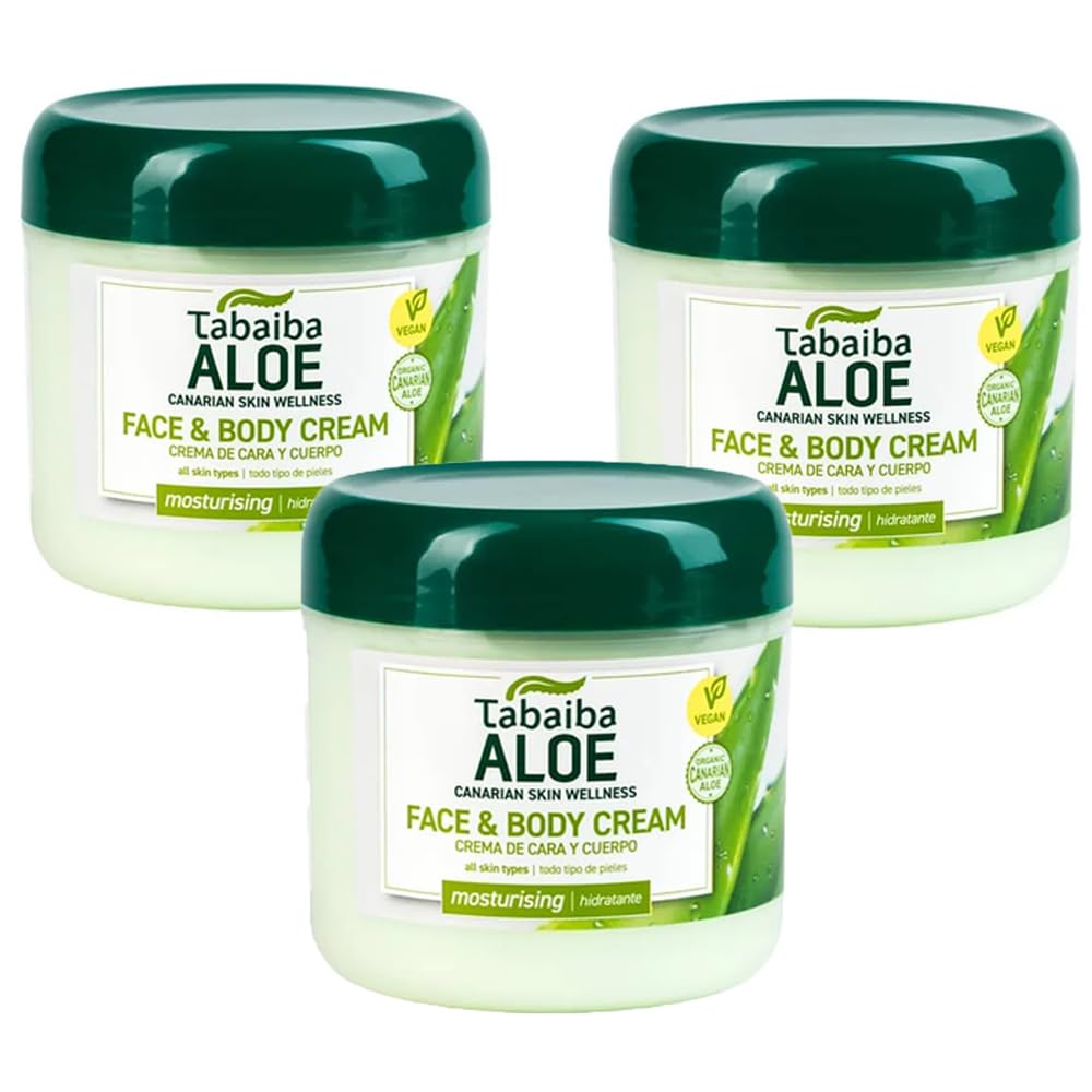 Tabaiba Face Cream and Body Aloe Vera x 3 Units