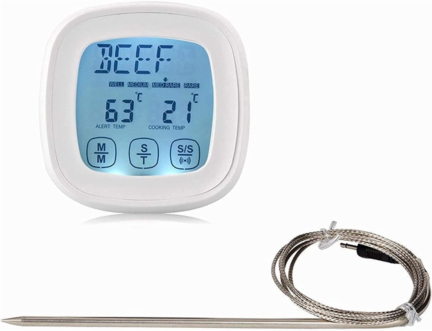 LIIAV Termómetro de Carne Digital for Horno Barbacoa Grill Cocina Cocina con sondas