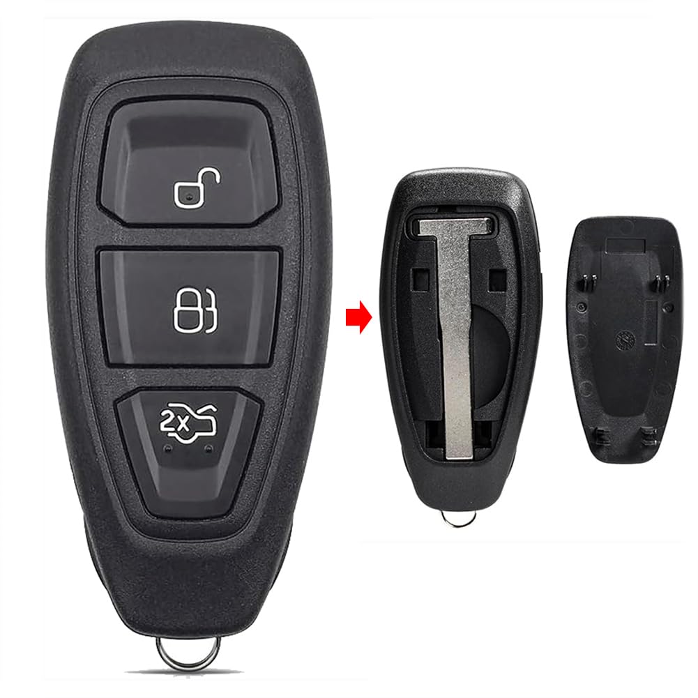 NO.1 Carbon Fibre Remote Car Flip Key Key Cover Ford Focus Fiesta Mondeo Galaxy Kuga Escape - View #3