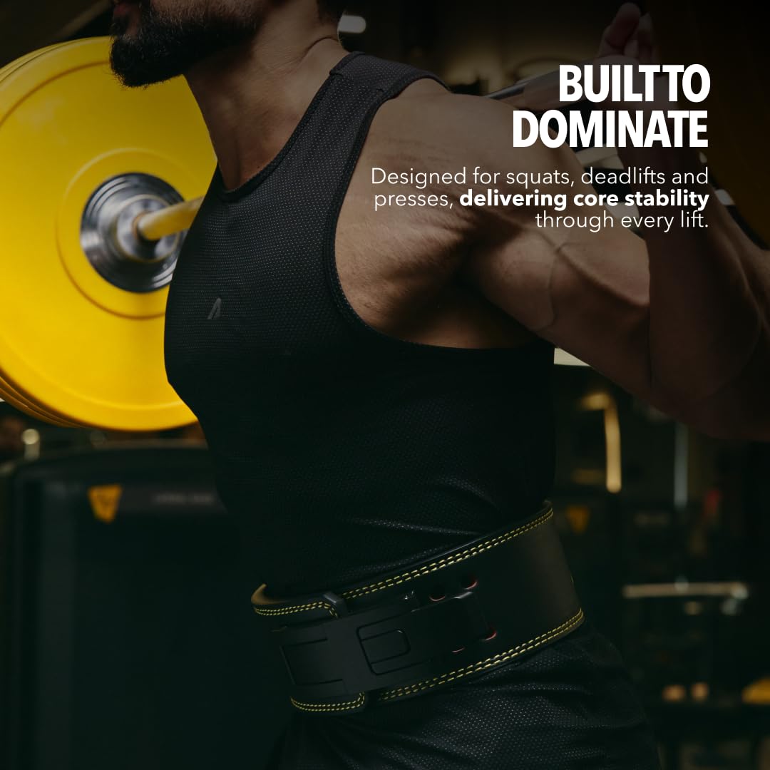 Boldfit Powerlifting Belt - Heavy Duty Support -4