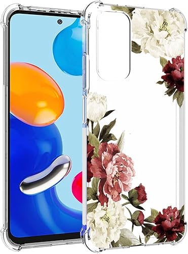 Miniatura 3 de Zoeirc Funda para Redmi Note 11 (4G)Redmi Note 11S 2201117TY Funda transparente para niñas y mujeres, TPU suave a prueba de golpes, funda protectora