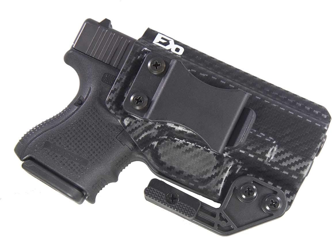 Fierce Defender IWB Kydex Holster Compatible with Glock 26 27 -Paladin Series- Made in USA-
