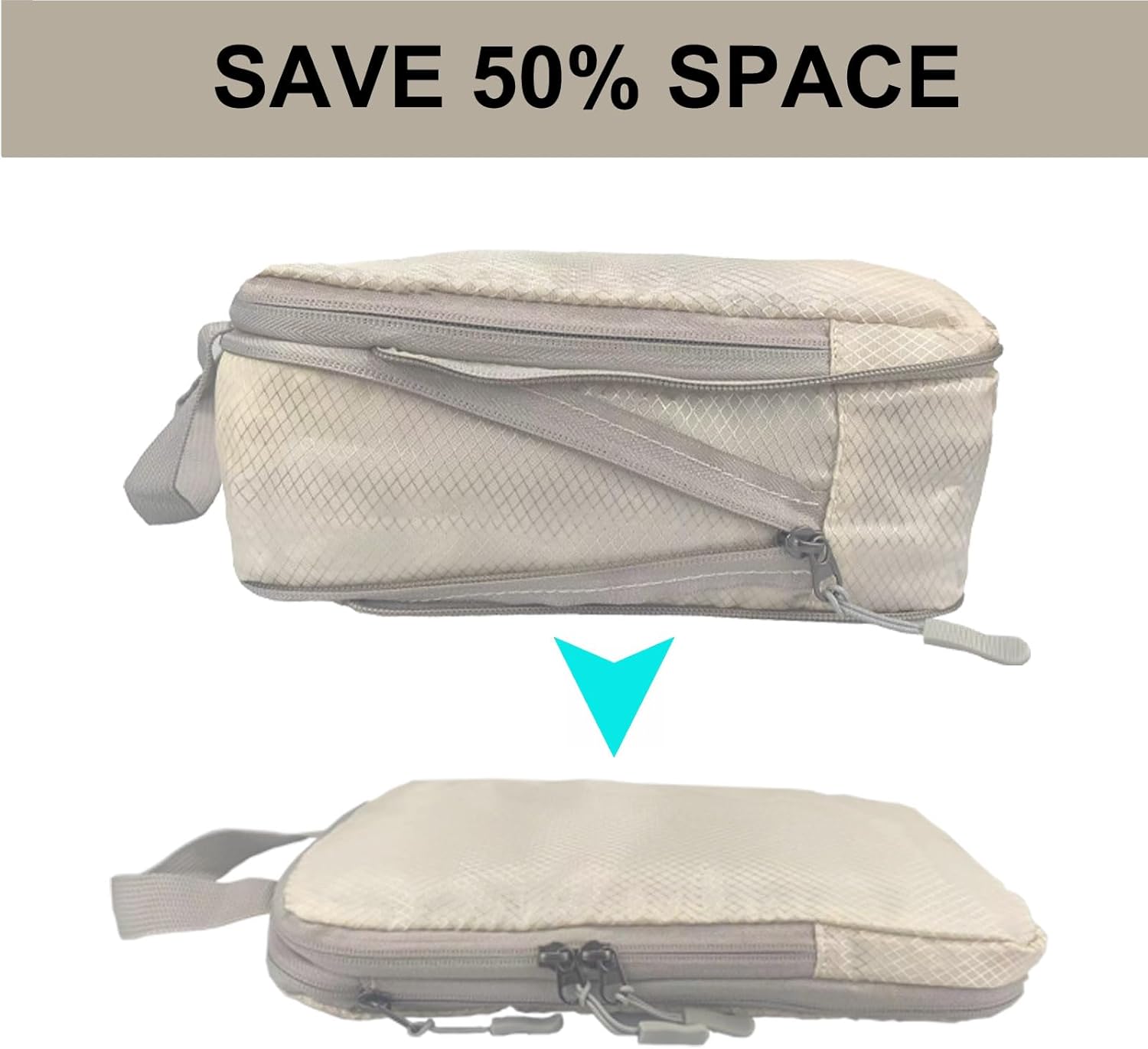 圧縮パッキングキューブ スーツケース スーツケース オーガナイザー 旅行用必需品 軽量収納バッグ 6個セット Amazon.co.jp:  BAGSMART 圧縮パッキングキューブ 旅行用パッキングキューブ 6個セット スーツケース用 圧縮スーツケース オーガナイザー バッグセット 旅行の  ... 圧縮パッキングキューブ、機内持ち込み用スーツケース用オーガナイザー8個セット、旅行必需品、軽量拡張可能荷物とアクセサリー（ベージュ）