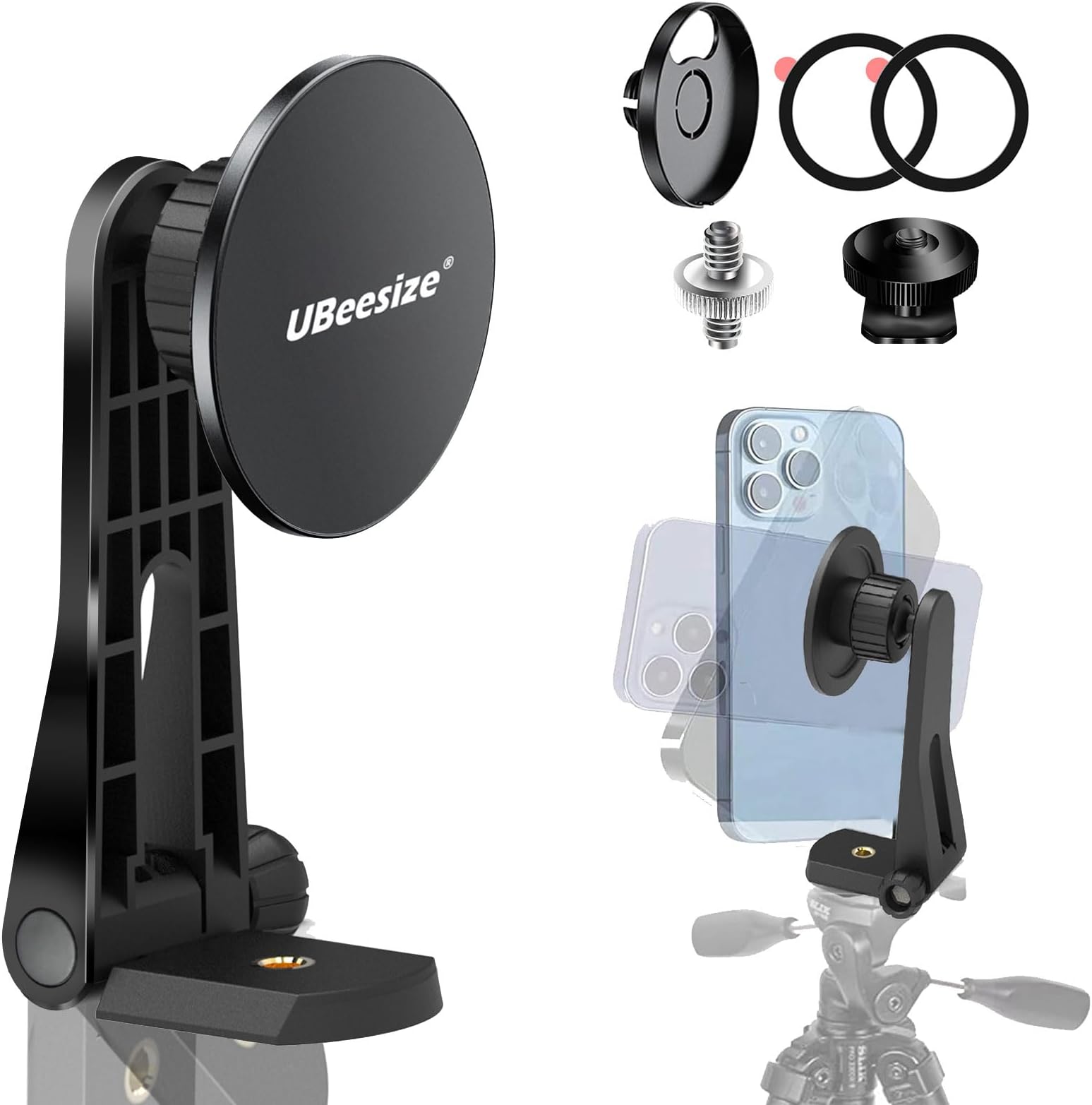 SMALLRIG AC-10 Magnetic Attachable Phone Clamp, Phone Mount With Cold Shoe Mount - View #12