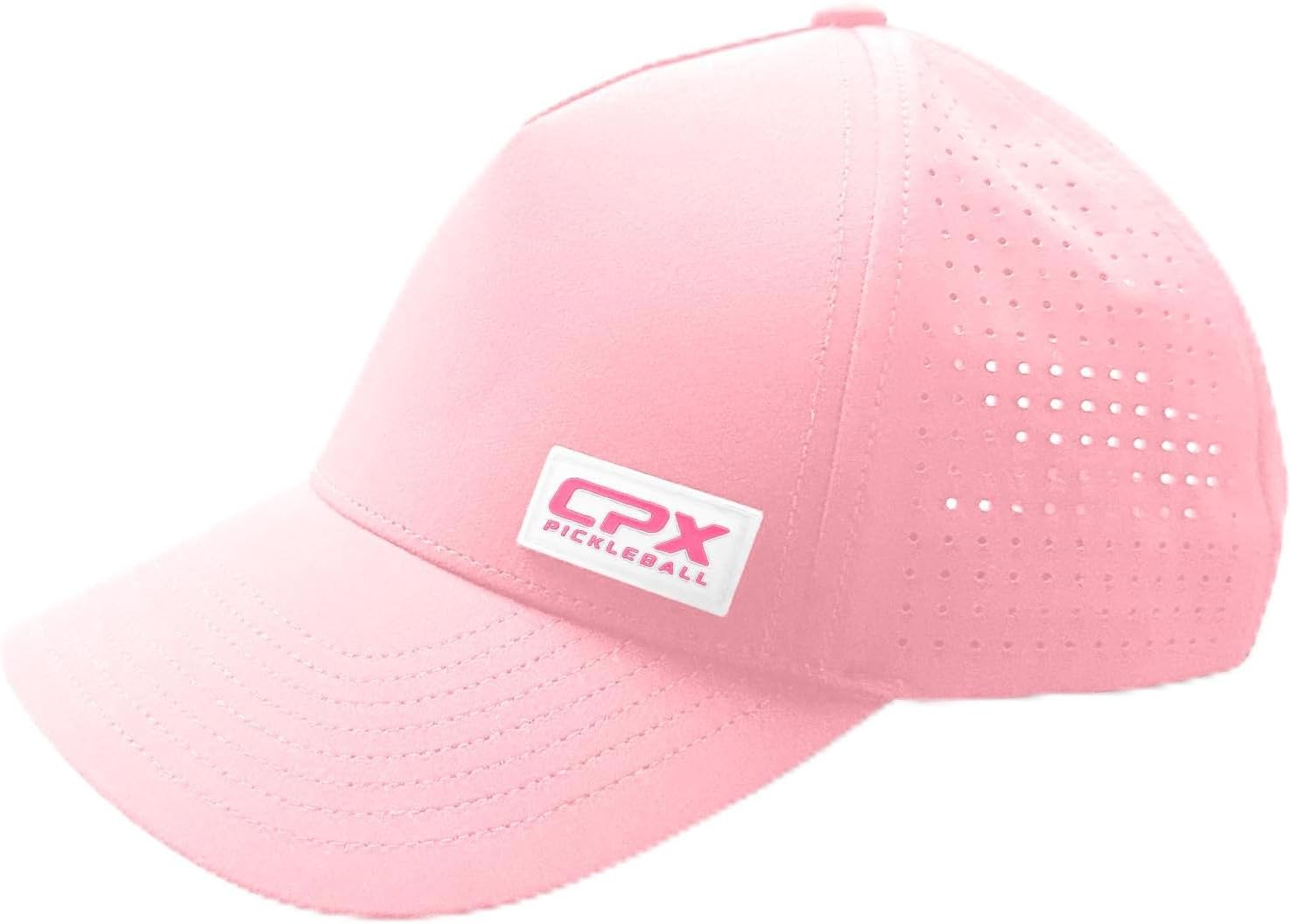 CPX ピックルボール ハイドロハット &ndash; 調節可能な軽量スポーツキャップ、屋外プレイ用の通気性のある日焼け防止ピンク