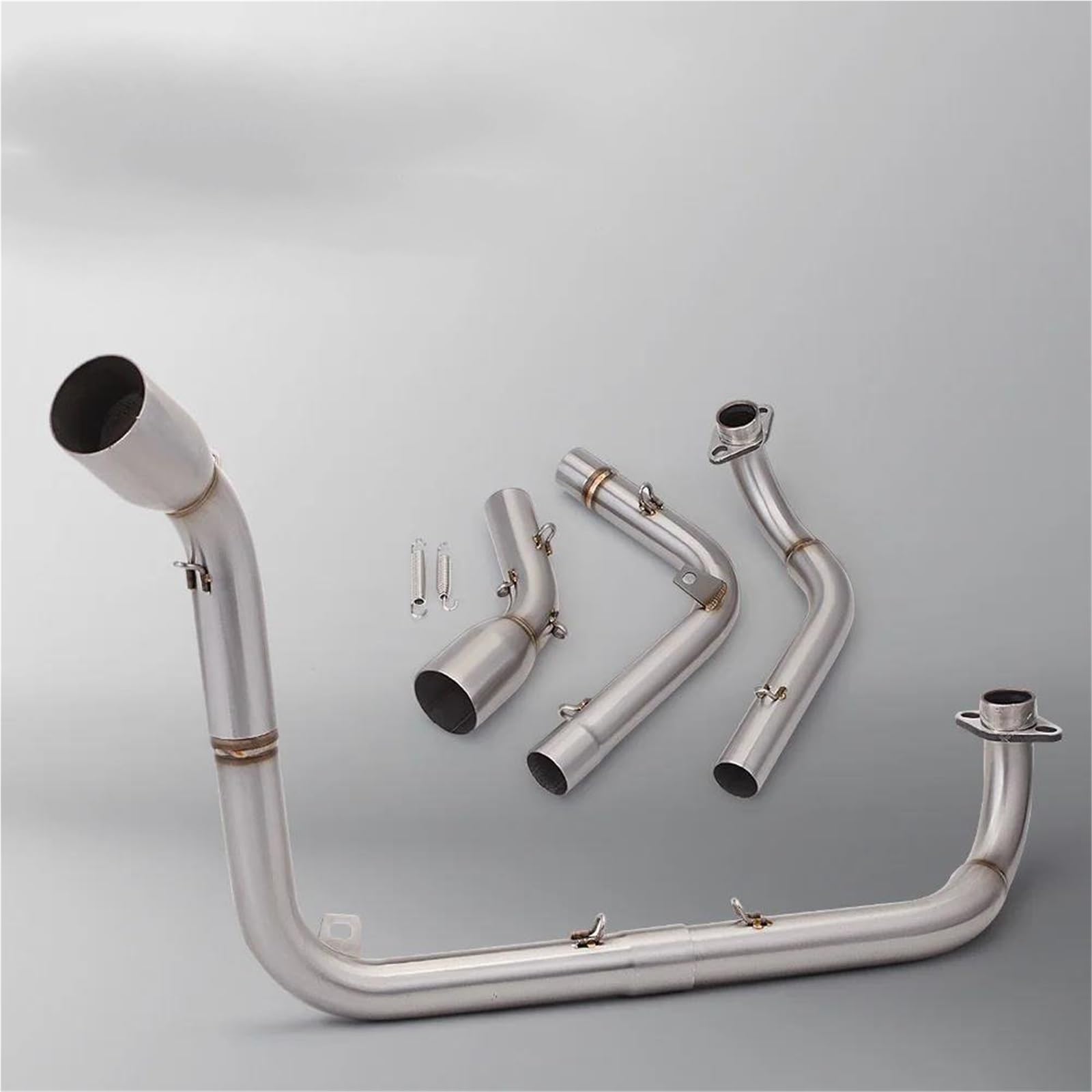 Per MSX125 51mm Adattato Modelli 2012-2020 Set Silenziatore Tubo Scarico Anteriore In Acciaio Inossidabile Moto(Style 1)