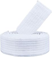 CREATCABIN White Martial Arts Belt for Taekwondo Karate Judo TKD - 5.9ft Cotton Soft Universal Fit Ranking Belt