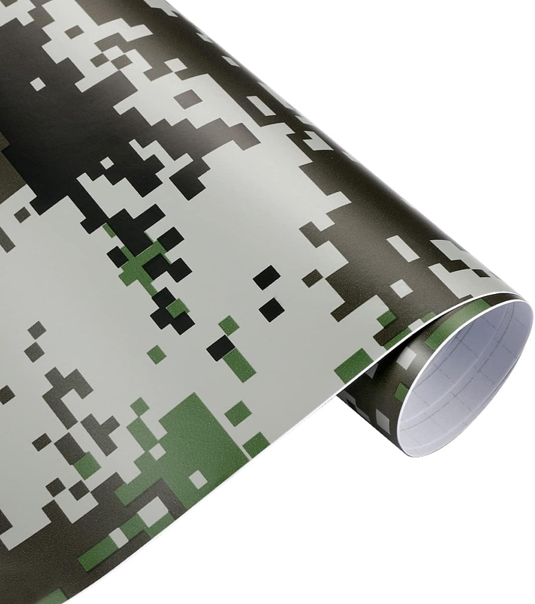Air-Release Camo Car Vinyl Wrap, (19.68"x23.62") 50cm x 60cm Car Paint Protection Film Self-Adhesive Car Sticker Decal Film