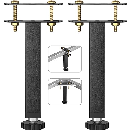 VETIN 2PCS Bed Support Leg, 10"12.6" Adjustable Height Leg