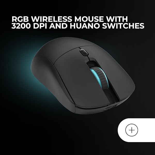 Mars Gaming MCPWTKL, Anglais US, Combo Gaming sans Fil, Technologie DualPro Link 2.4GPRO, Clavier TKL FRGB Rainbow + Souris RGB 3200DPI avec Switches HUANO + Tapis Antidérapant 360x260mm, Noir - 4