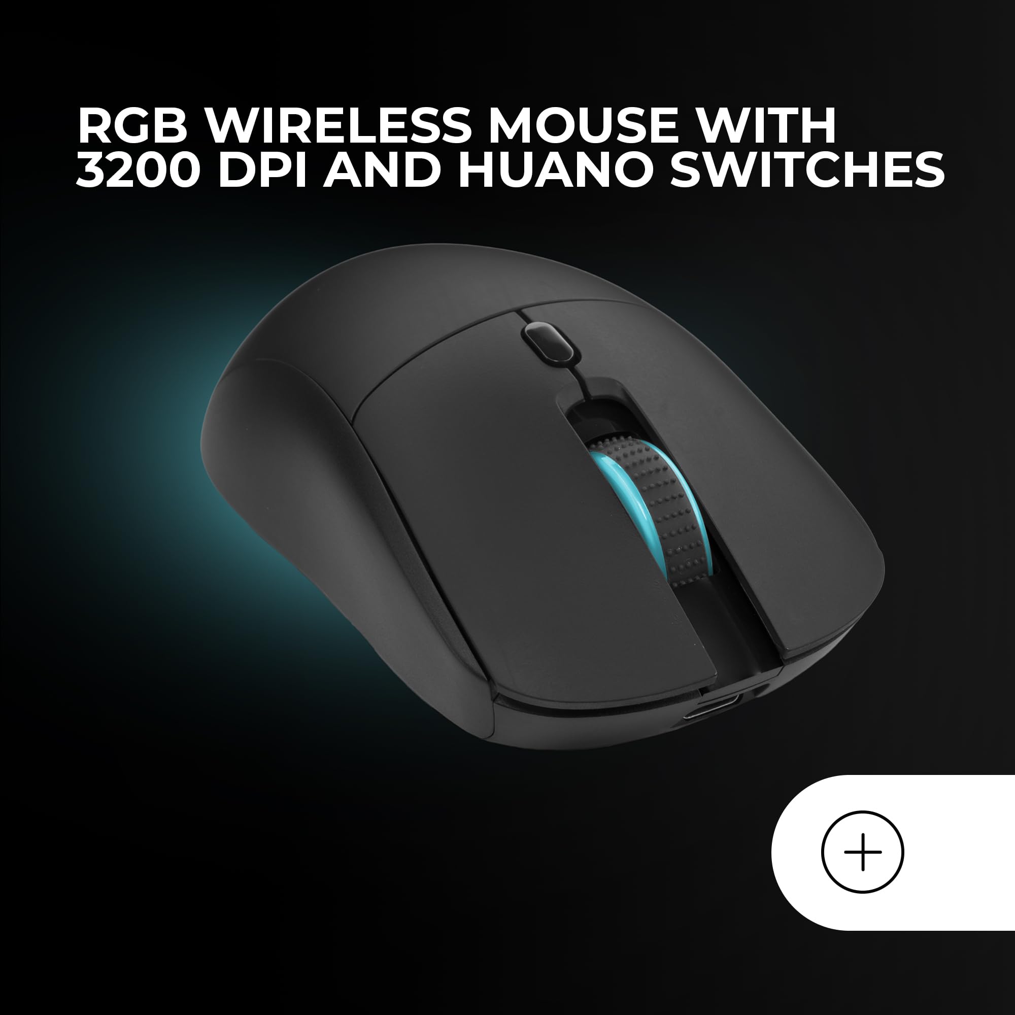 Mars Gaming MCPWTKL, Francés, Combo Gaming Inalámbrico, Tecnología DualPro Link 2.4GPRO, Teclado TKL FRGB Rainbow + Ratón RGB 3200DPI y Switches HUANO + Alfombrilla Antideslizante 360x260mm, Negro