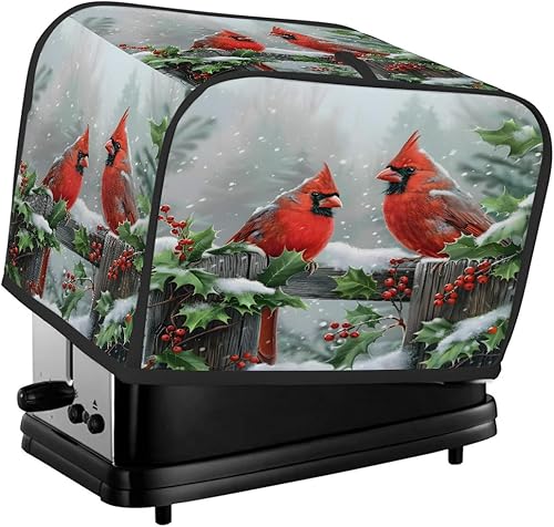 Miniatura 23 de Cubierta moderna para tostadora de uvas de vino tinto, protección de 2 rebanadas contra el polvo y las huellas dactilares, fundas para pan, fundas