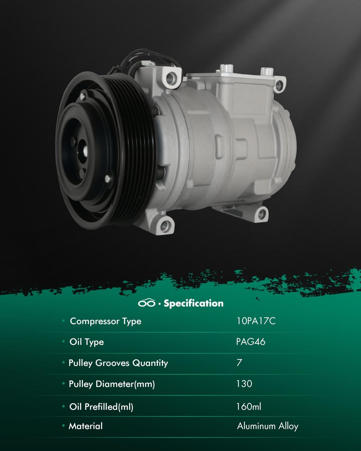 SCITOO Air Conditioner AC Compressor with Clutch Fit For Jeep For Grand Cherokee 1993-1998,For Jeep For Grand Wagoneer 1993