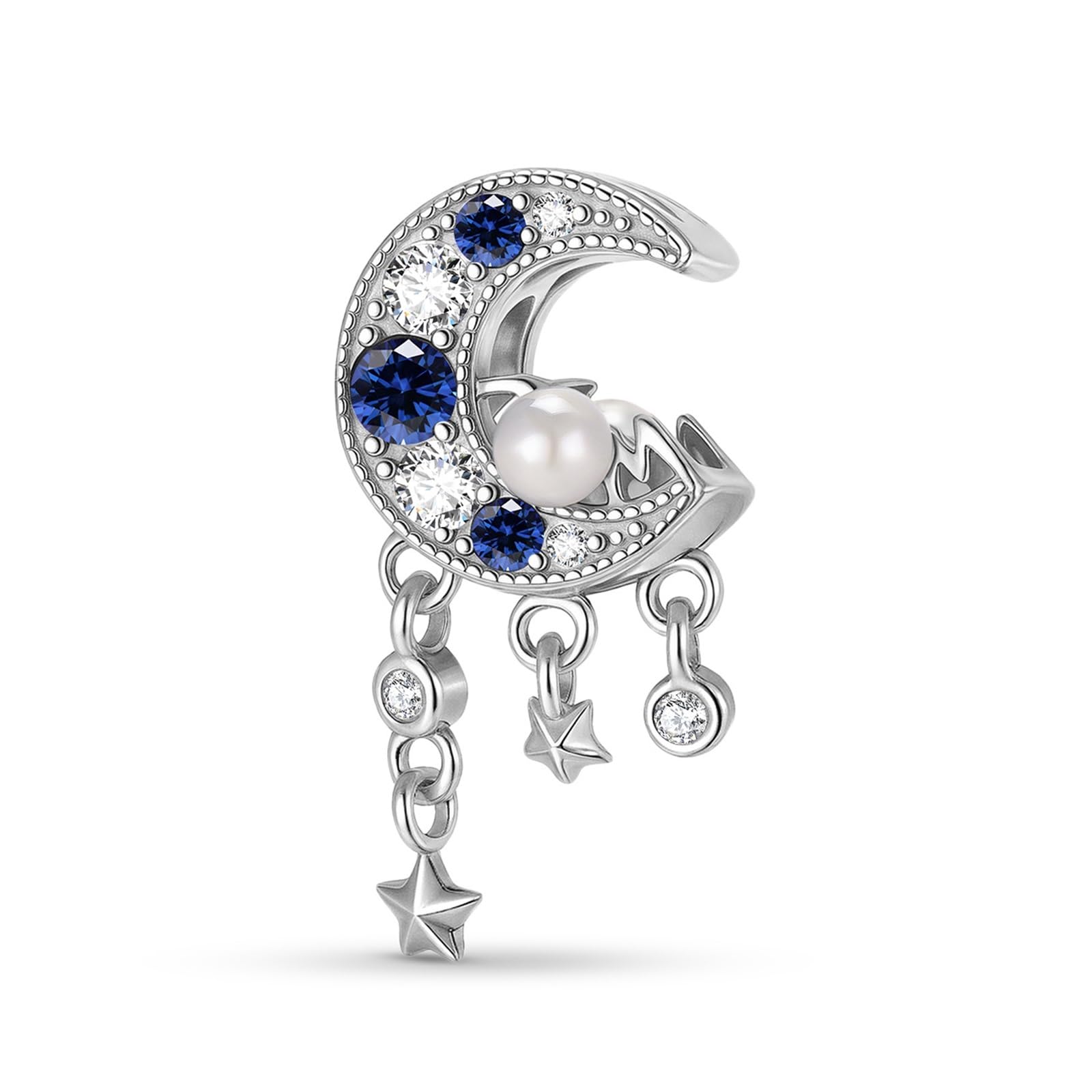 Dije de cuna de plata 925 compatible con Pandora para personalizar pulseras 6