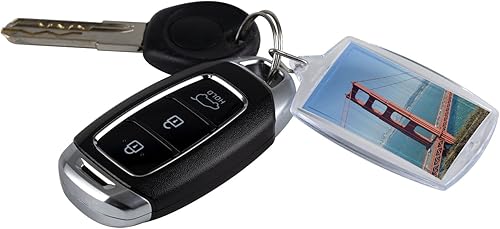 Miniatura 5 de 30 piezas de marco de fotos llavero titular de fotos llaveros de plástico transparente en blanco personalizado inserto de imagen de plástico para