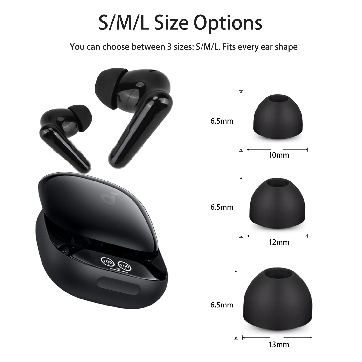 Amazon | Anker製Soundcore Liberty 4 Pro用交換用イヤホン、NOUKAJU