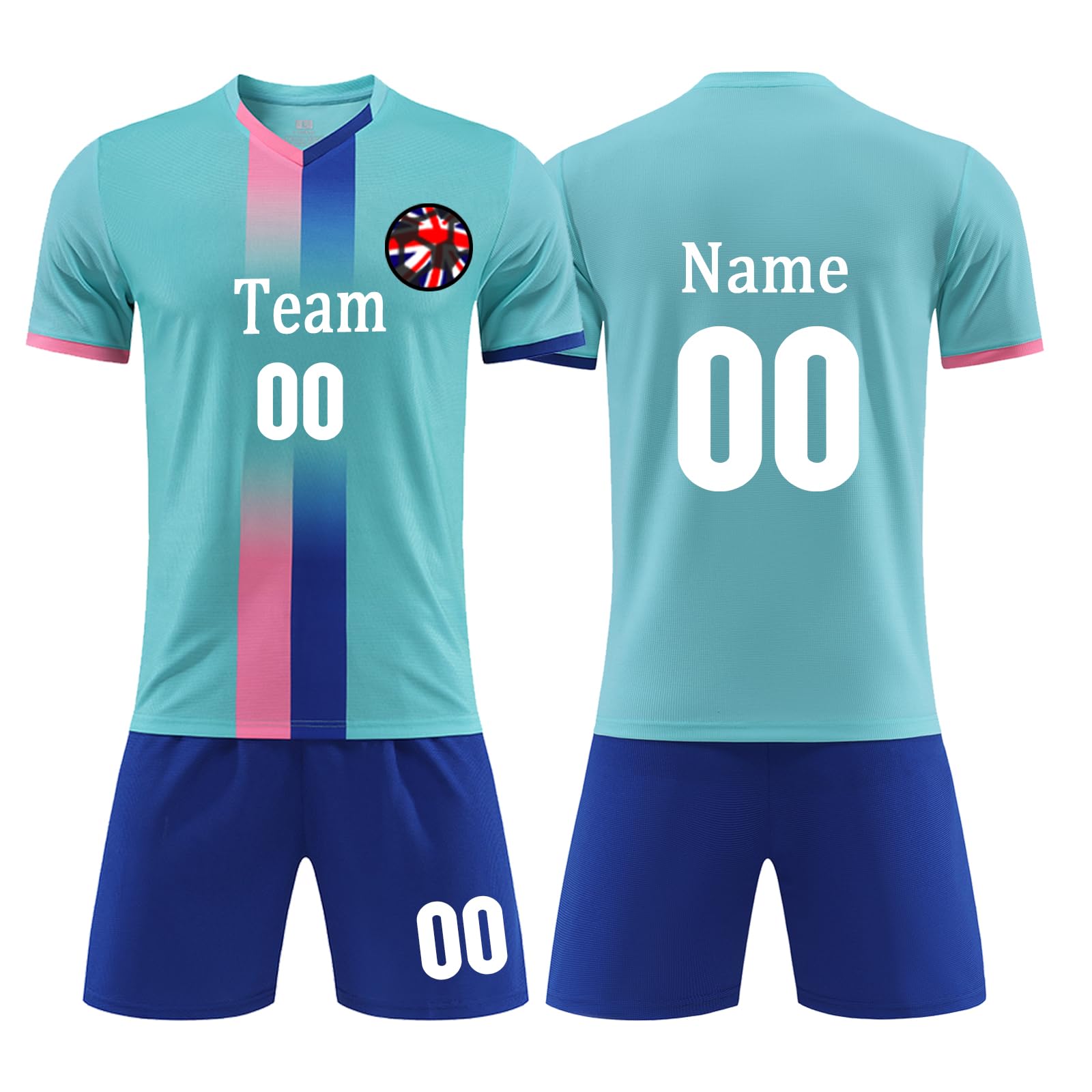 Custom Jersey for Men Women - Personalised Football Kit for Boys Girls with Name Number Team Logo,Fooball Fan Gift