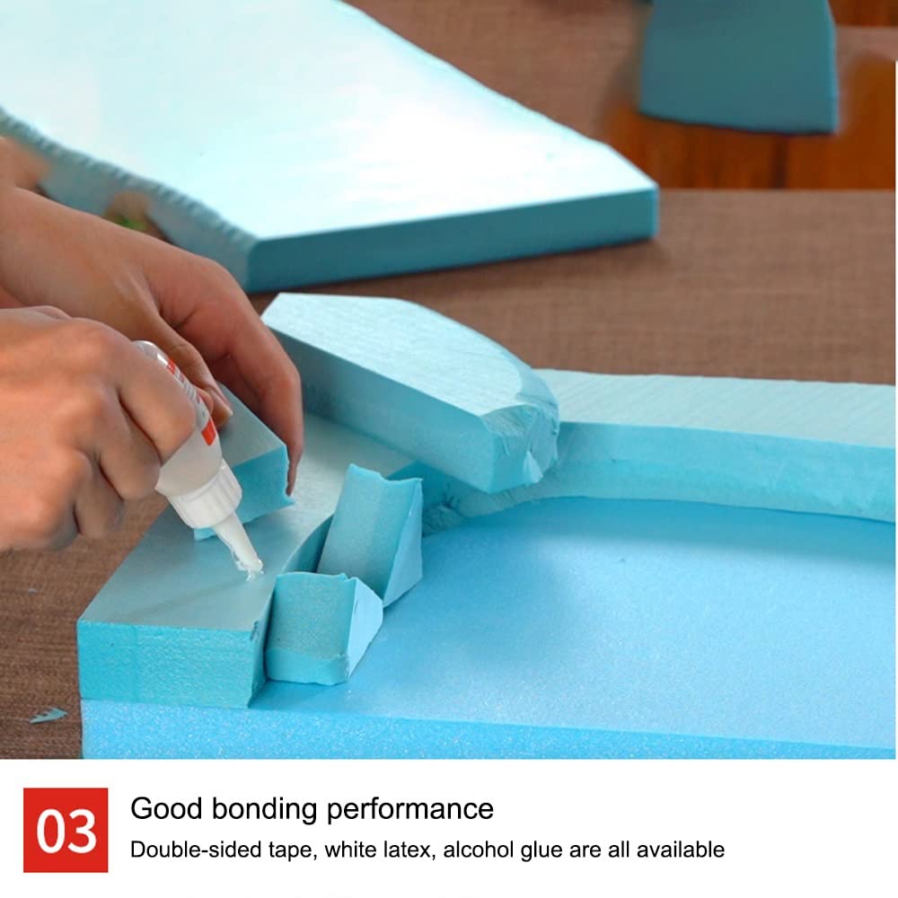 6 stks Craft Foam Cube Vierkant Schuim Blok Schuim Baksteen voor Sculptuur Modelleren DIY Kerst Ornamenten Kunsten en Ambachten