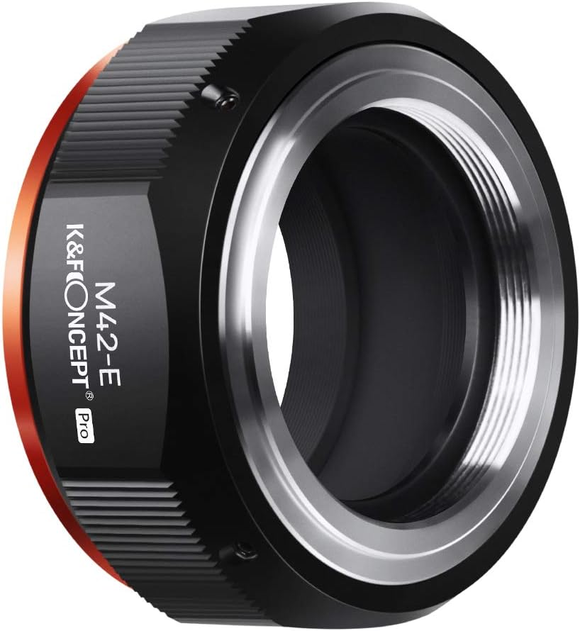 Lens Mount Adapter Comaptible for M42 Lens to Sony NEX Alpha E-Mount Camera Compatible with Sony Alpha NEX-7 NEX-6 NEX-5N NEX-5 NEX-C3 NEX-3 with Matting Varnish Design