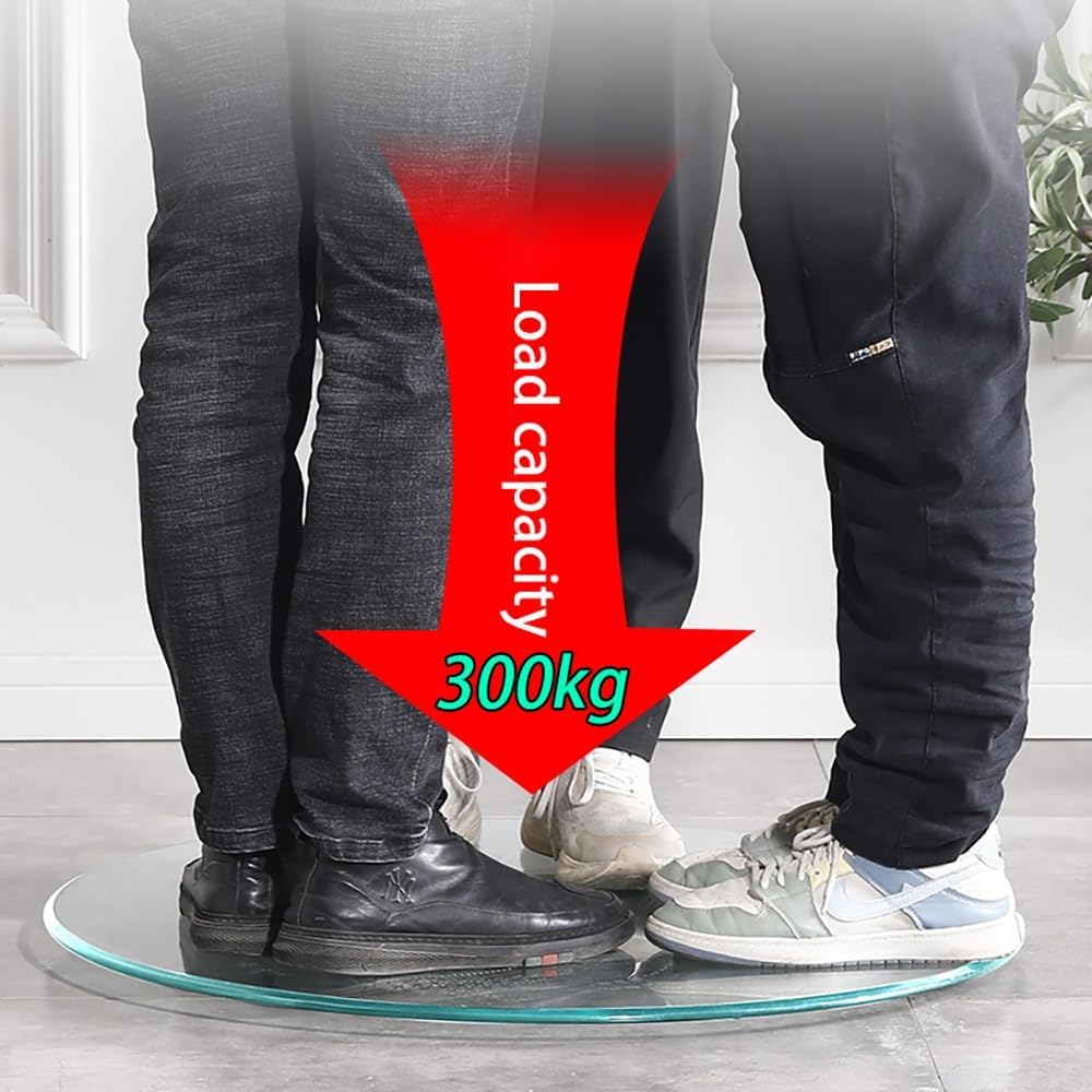 Large Table Top Round Tempered Glass 30in 36in 28in 24in Clear Replacement Glass Table Top 2/5" Thick Polished Edge Tabletop for Dining/Coffee/End/Patio Tables(80cm/31inch)