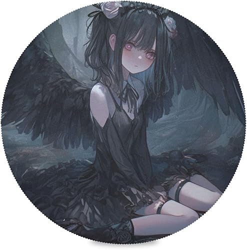 Gothic Lolita Anime Circle placemats Washable placemats for Kitchen Table 15x15 in individuales para comedor