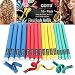 16 Pack of Professional Medium & Small Sizes Foam Flexi Rods for Curly Hair by COTU (R)