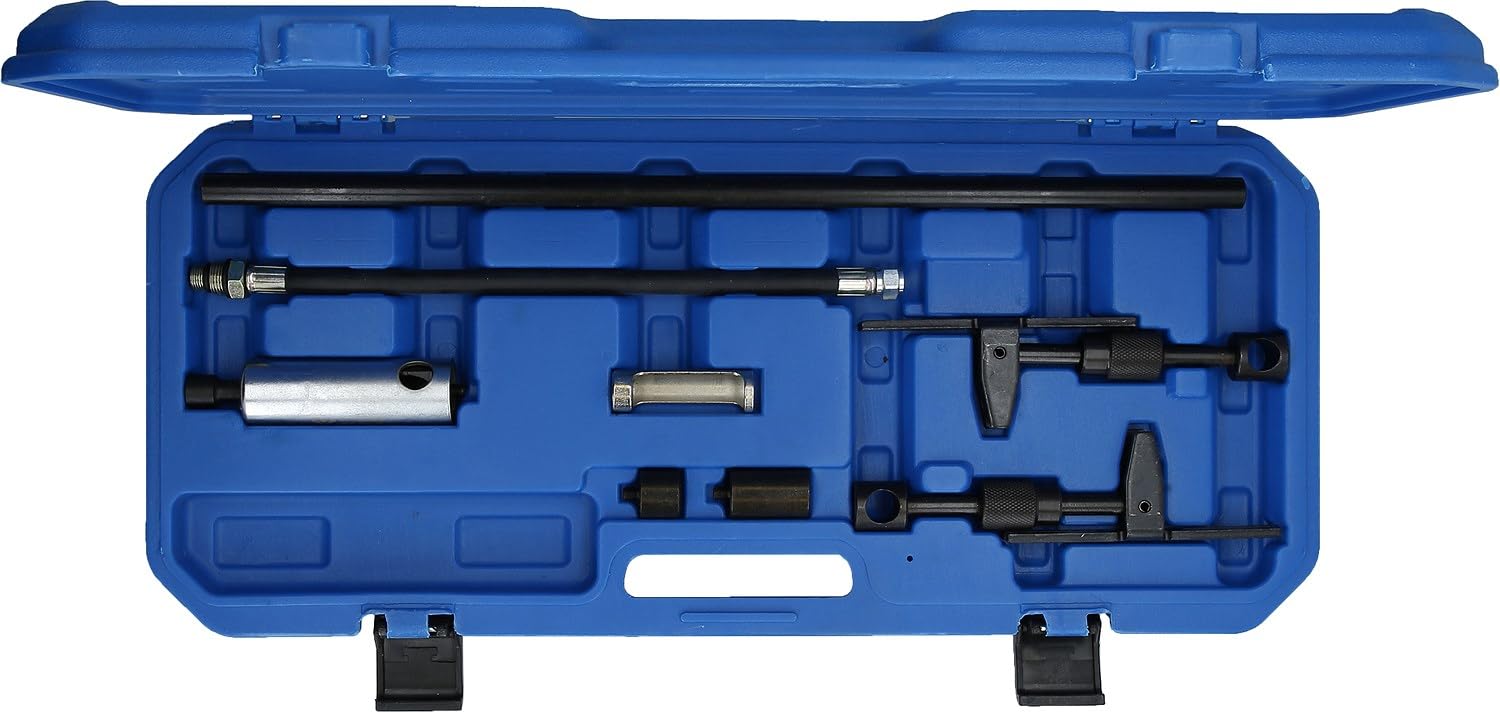 BRILLIANT TOOLS BT541070 Juego de herramientas de montaje de muelles de válvulas de aire comprimido, 8 pzs [Powered by KS TOOLS]