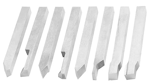 Miniatura 9 de Accusize Industrial Tools 14'' 8 Pc H.SS Juego de brocas de herramienta, pre-molido para trabajos de torneado y revestimiento, 2662-2001