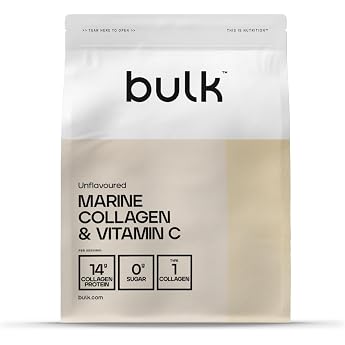 Bulk Marine Collagen and Vitamin C Powder Orange 250 g