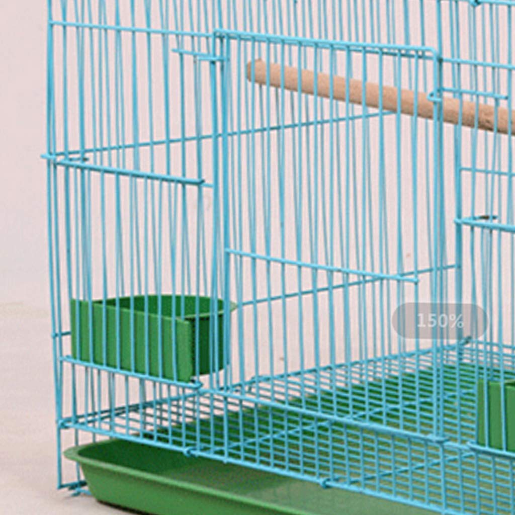Petite cage rectangulaire en fil de fer pour petits oiseaux et canaris Rekord équipée d'un lit à oiseaux pour cage
