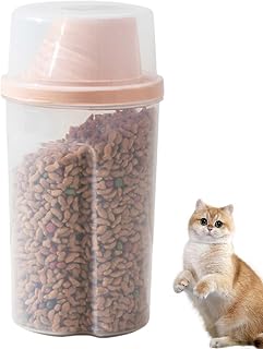 Generico Pet Food Storage Container - 1 000 ml, läckagesäkra | Snackbehållare, förbättrad friskhet | Time-Saving Efficiency, hundmatförvaringsboxar för , resor, utomhus