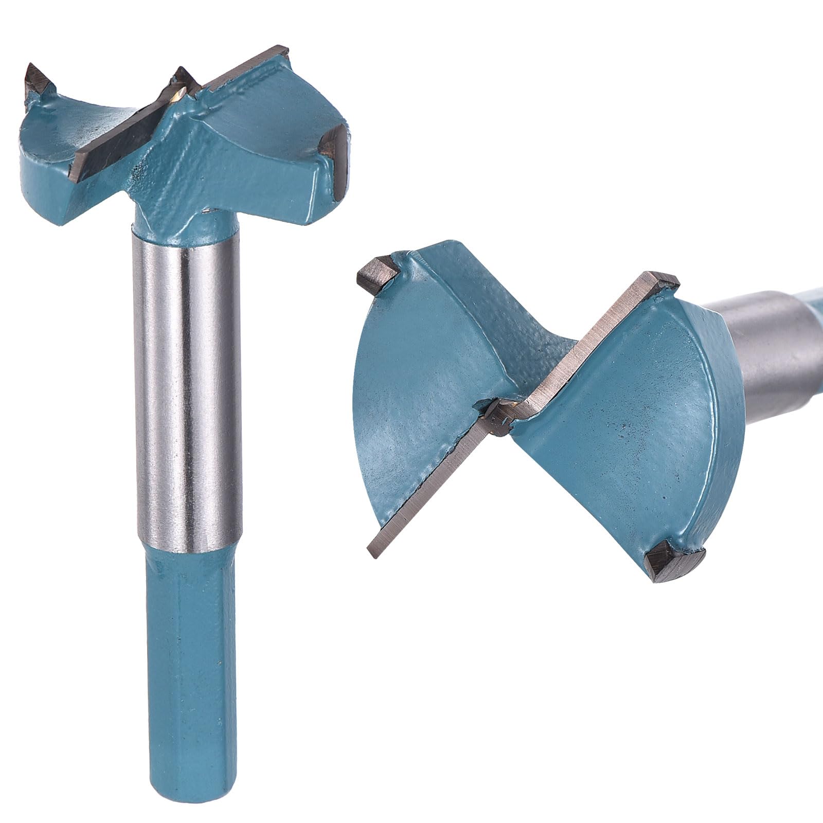 DTGN 95mm Forstner Drill Bit 3-3/4" - 1Pack - Good for Wood Plastic Plywood - 2 Flutes Tungsten Carbide Woodworking Hole Saw Cutter with Hex Shank - Green